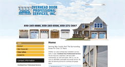 Desktop Screenshot of overheadprofessionaldoors.com